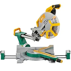 Luxter 305Mm(12 Inch) Compound Sliding Mitre Saw Double Bevel With Laser Mitre Saw For Woodworking And Aluminium Cutting, Corded-Electric