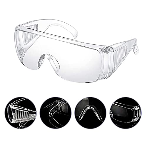 Silent-Qiaoyou 5 Stück Schutzbrille,Schutzbrille Arbeitsschutzbrille Schutzbrille Brillenträger Lndustriebrille Augenschutz Schutzbrille Arbeitsschutzbrille für Brillenträger – Bild 7