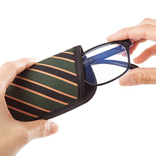 Image of TRIUMPH VISION 3 Pack Reading Glasses Pouch - Soft Eyeglasses Bag Portable Cloth Eyewear Case