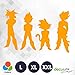 Dragon Ball Z - DBZ Team L 0152 (orange) // Sticker OEM JDM Style Aufkleber