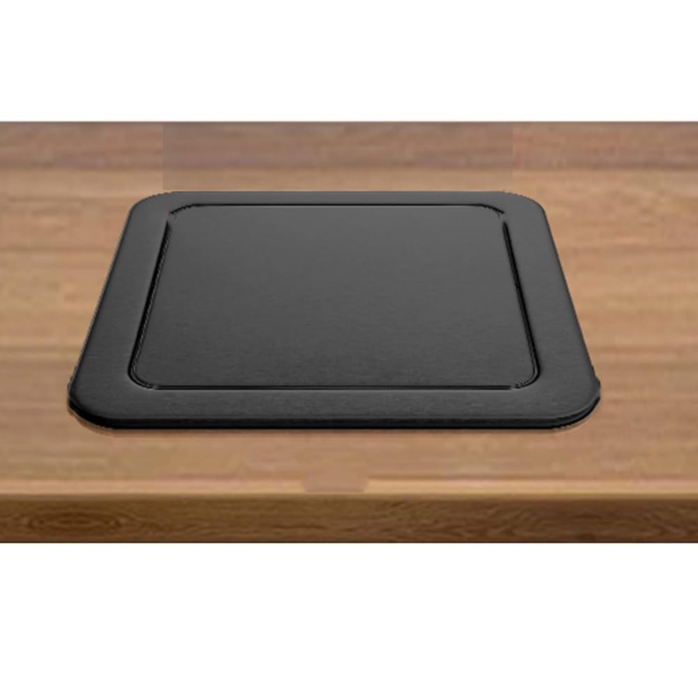 Cubo de basura empotrable para encimera, tapa de basura de acero inoxidable integrada, tapa de cubo de basura empotrada flexible para restaurante, hotel, banco de trabajo, oficina, A1