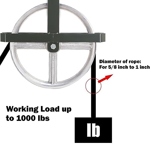 popmoon scaffold hoist pulley 1234 scaffolding wheels aluminum pulley wheel 1000lbs ladder hooks pulleys for lifting with rope