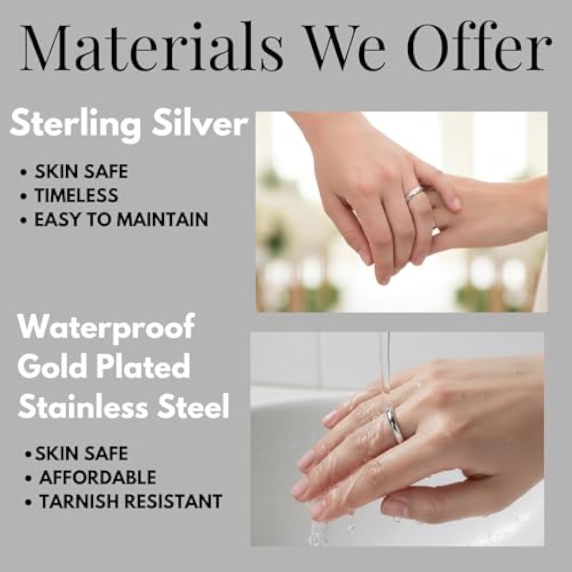 925 Sterling Silver Triple Interlocked Ring, Stylish