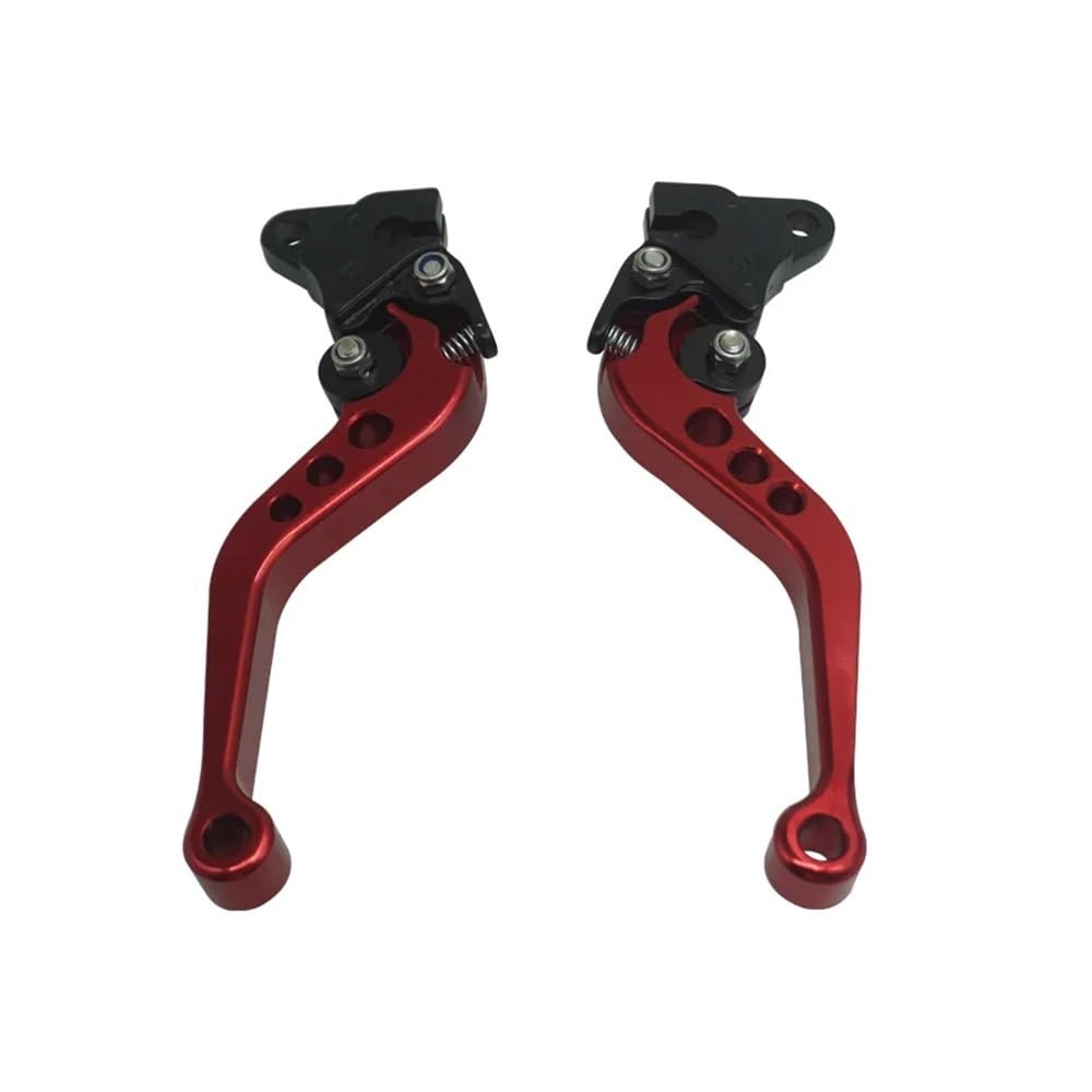 Wghposqtj Red Hand Brake Clutch Levers Motorcycle Brake Handle Clutch Drum Lever Motorbike Modification Adjustable Handlebar For Cg125 Levers Brakelevers