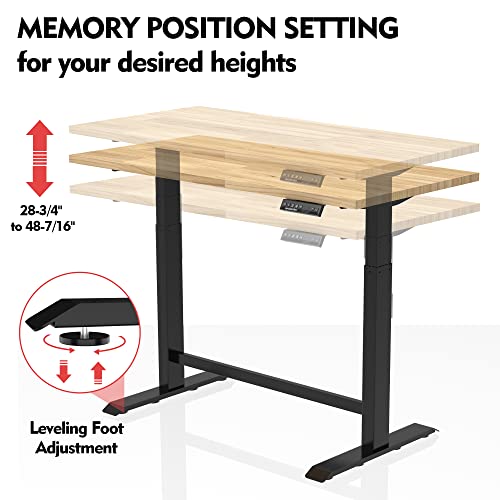 Image of WORKPRO 48 inch Dual Motor Electric Adjustable Workbench, 500LBS Capacity