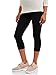 Rumor Has It Maternity Over the Belly Capri Crop Support Leggings (Medium, Black)