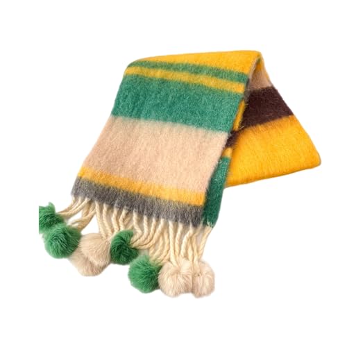 Warm Dopamines Rainbow Scarf Cold Weather Protections Neck Warmer For Children For Daily Outings & Outdoor Activity