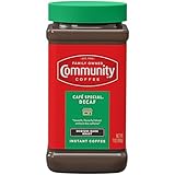 Community Coffee Cafe Special Decaf Blend Instant Coffee, Medium-Dark Roast, 7 oz Jar (Pack of 1)