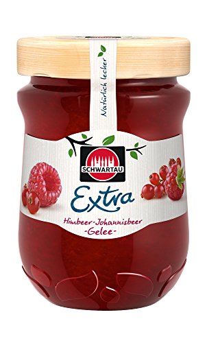 Schwartau Extra Konfitüre, Himbeer-Johannisbeer-Gelee, 340 g