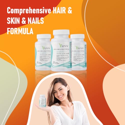 Image of Lyvv Hair&Skin&Nails Formula with Collagen, Keratin, Hyaluronic Acid,Methionine, Biotin, and More - 60 Capsules