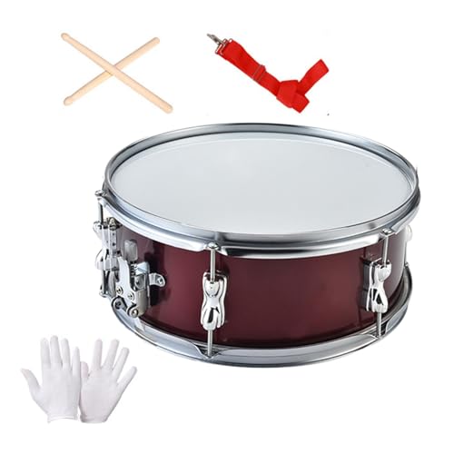 13inch Snare Drum Percussion Instrument, with Shoulder Strap Professional Double Tone Drum Music Drums for Teens Boys Girls