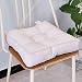 Galettes de Chaise en Coton et Lin, Coussin de Siège Ronde,Coussins Matelassés de Sol Tatami,Carrée Coussin de Chaise pour Salle à Manger/Bureau/Jardin/Futon,Voiture Coussin D'assise A 45x45CM