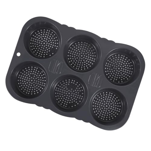 Unomor Non-Stick Pan Silicone Burger Mold Reusable Burger Ring Molds Bread Tins