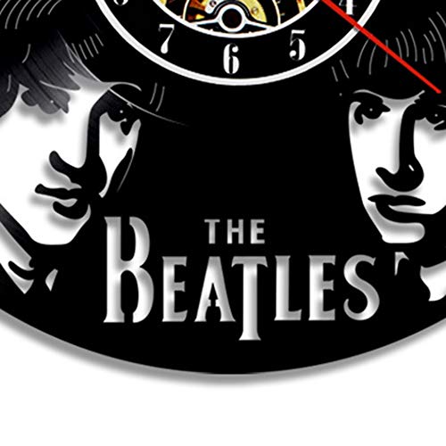 Horloge Murale Disque Vinyle Horloge Murale Creative l’horloge Murale silencieuse décoration modèle de série Beatles… - Les Beatles, Paul McCartney, John Lennon, RIngo Starr, George Harrison Horloge Murale Disque Vinyle Horloge Murale Creative l'horloge Murale silencieuse décoration modèle de série Beatles… – Image 4