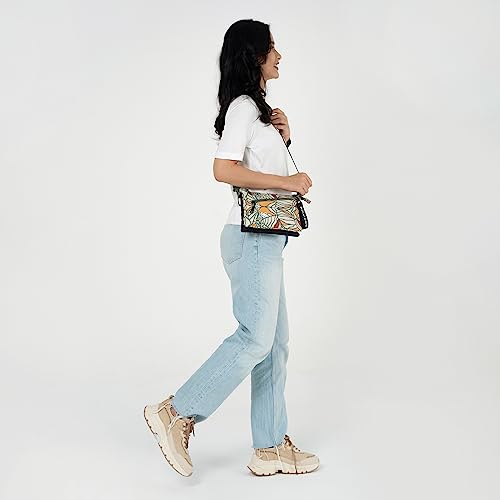 Image of Sherpani Zoom, Small Crossbody Purse, Nylon Crossbody Bag, Lightweight Cross Body Bag, Sleek Dual Pouch, Purses for Women