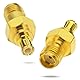 BINGFU DAB Antennenadapter MCX Stecker auf SMA Buchse Antennenstecker 2 Stück kompatibel mit DAB + Radio Alpenpionier Clarion Pure Revo MEHRWEG