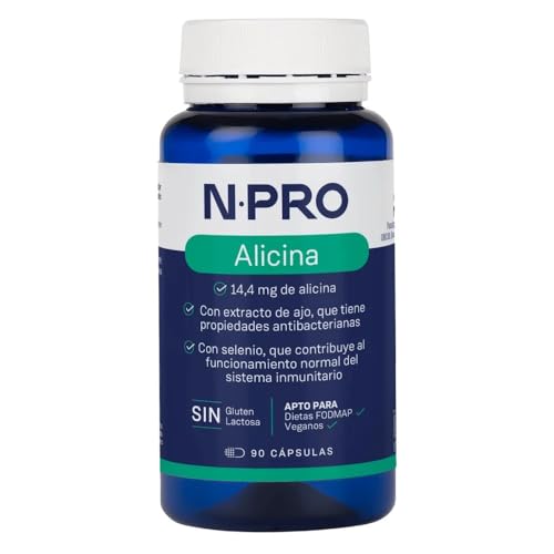 NPro SALUD INTESTINAL Alicina 90 Cápsulas Extracto de Ajo