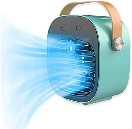 Portable Air Conditioner Fan，MiNi USB Evaporative Air Conditioner Fan，10000mAh cordless Rechargeable Personal Desktop Fan，3-Speed Silent for Office，Living Room，Bedroom，Car and Outdoor Activities（Blue）
