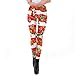 Produktbild HUXIZ Leggings 2019 Frauen Leggings 3D gedruckt for weihnachtsschmuck Leggins Yoga Hose Strumpfhosen Legging for Frau Sport Yoga Leggings (Color : Red, Size : L)