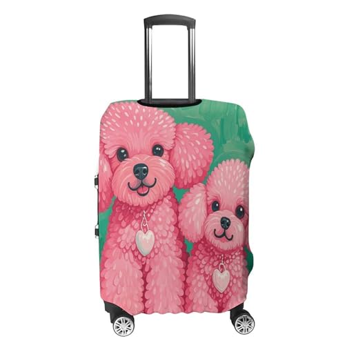 Travel Luggage Cover Elastic Suitcase Protector Anti-Scratch Washable Poodles Dogs Luggage Sleeve Tsa Approved Carry on Covers Baggage Cover Fits 18-32 Inch Luggages4