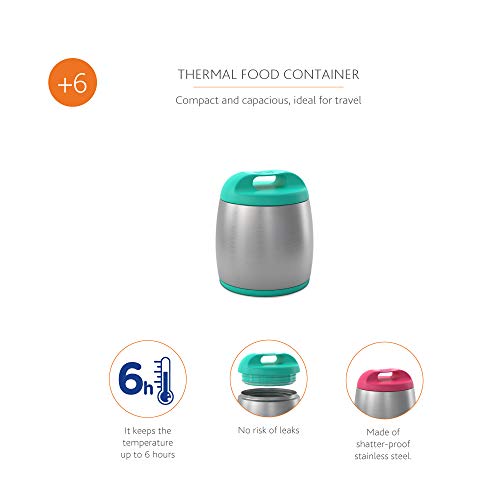 Recipiente Térmico Rosa Chicco, Chicco, Prata/Azul