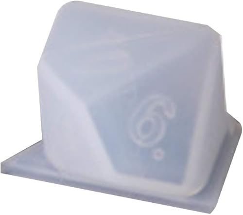 Miniatura 2 de Moldes de fundición de resina de silicona DIY, molde epoxi de cristal, forma de filete de dados multiespecificación, moldes de dados digitales para