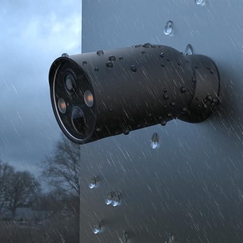 HOLACA Silikonhülle kompatibel mit TP-Link Tapo C425, wasserdicht, weich, langlebig (Kamera Nicht enthalten), 1 Stück Silikonhülle, Schwarz