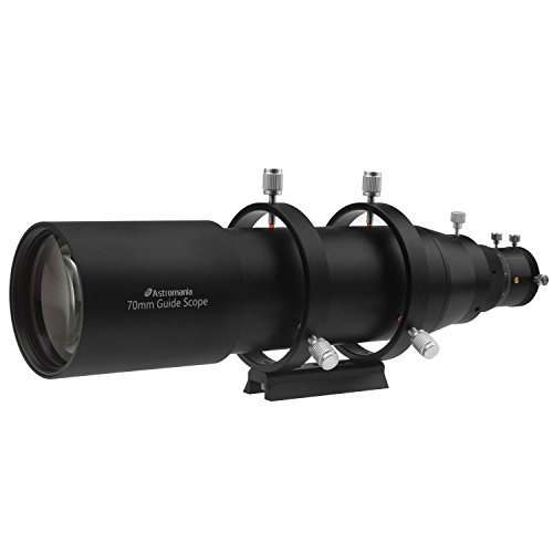 Astromania 70mm Compact Deluxe Finder & Guidescope Kit with 1.25 Double Helical Focuser - Guiding with The Mini-Guide Scope: So Astrophotography is Easier and Less Equipment