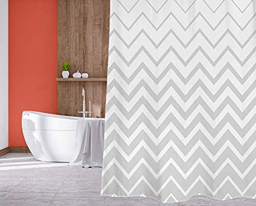 Rideau de douche de qualité supérieure en tissu polyester résistant long - 4