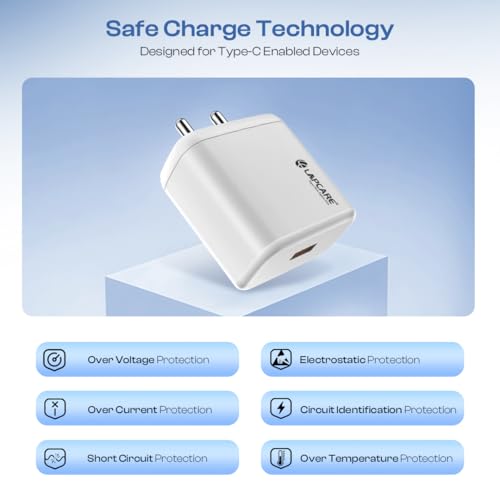 Image of Lapcare Thursty100Mulit Wall Charger 100W Output To265 v Ac Supervooc Supported Cable Inside 21 Power Adapter-Ultra Fast Charger for Oneplus, Fast Charger wit USB to C Dash SUPERVOOC Cable for Oneplus12 /12r /11 /11R /10 /10R /9 /9R /Nord 4 / Ce4 / Ce3 / Ce4 Lite and Other Devices