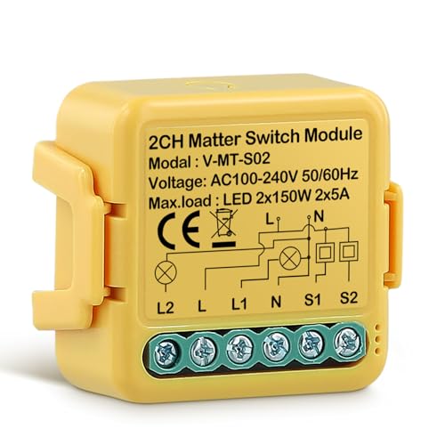 Modulo Interruttore Wifi In Carta Di Alluminio Intelligente,Presa Connessa Wifi,2 Way Smart Switch,Controllo Vocale, Compatibile Con Alexa/google Home/Home Assistant/Qualsiasi Applicazione,3000w/16a