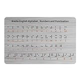 Tactiles Braille Lerntafeln Für Blinde Schüler Komplette Alphabete Zahlen Satzzeichen Punkte Bildungsressource Braille Zahlen Und Satzzeichentafel