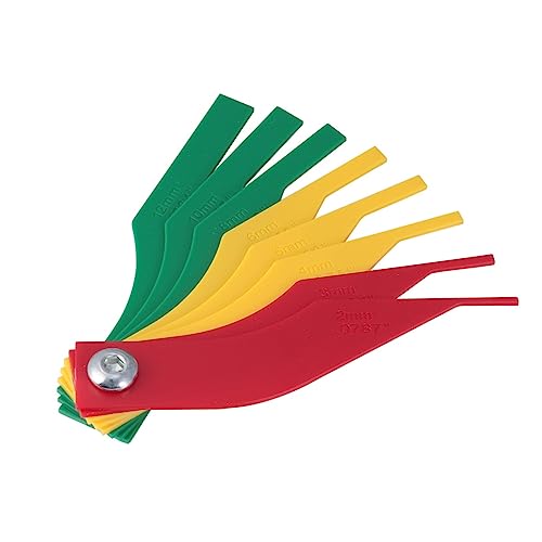 OSOLADY Brake Pad Measurement Tool Brake Pad Scale Accurate Reading Automotive Gauge