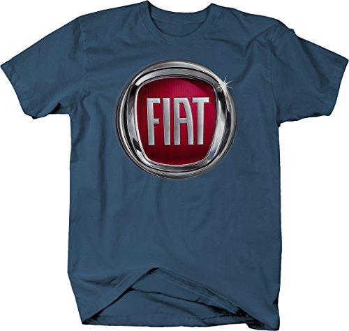 Bold Imprints Italian Sportscar Logo Emblem Denim Blue