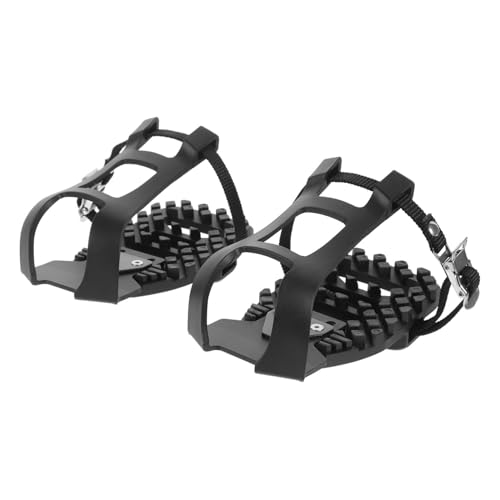 POPETPOP 1 Par Pedal de Bicicleta Scooter Pedales de Bicicleta especializados Accesorios de Fitness Bicicleta estatica jaulas para Zapatos de Bicicleta estática convertidor de Pedal Nylon