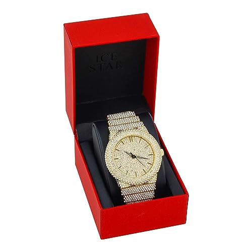 Image of ICE STAR Men's Fully Iced Diamond Watch, 46mm Case