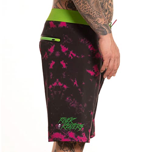 Sullen Men's Grim Ripper Swim Boardshorts (as1, Numeric, Numeric_36, Regular, Regular, 36") Teal3