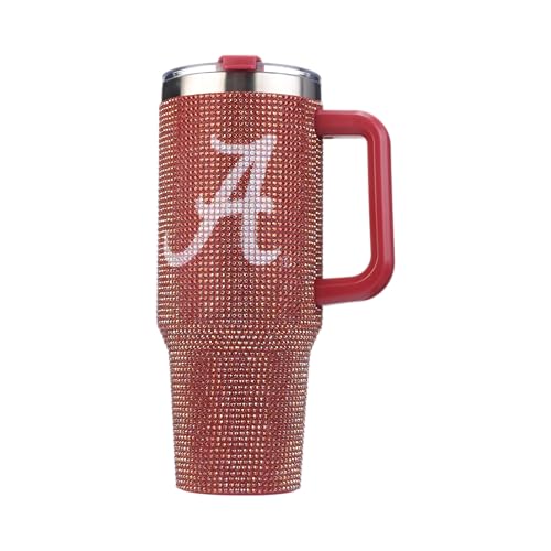 Image of The Memory Company Officially Licensed 40oz TC Bling Game Day Tumbler with Vintage Logo, University of Alabama