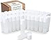 50 Lip Balm Containers - Empty Tubes - Make Your Own Lip Balm - 3/16 Oz (5.5ml) (50 Tubes, Clear)