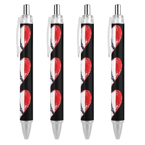 Stylos souvenirs Eiffel et drapeau français lot de 4 à pointe fine 0.5 mm pour offrir