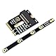 chenyang M.2 (A+E Key) 2230MM auf NVME M-Key Erweiterungskartenadapter für Motherboard NVME SSD Festplattenanschlussverlängerung 2230/2242/2260/2280 MM