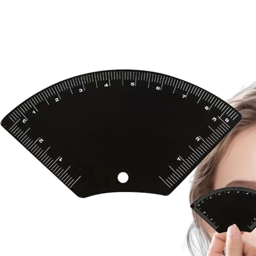 Herramienta de mapeo de cejas, regla de acero inoxidable para cejas de dibujo rápido, suministros de belleza para dormitorio, boda, spa, tocador, mochila, equipaje, oficinas