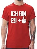 Lustige Fun Sprüche oder mit einem Muster bedruckt: Dank des stylischen Aufdruck ist das Männershirt mit rundem Ausschnitt besonders lustig, cool und modern für den Sommer und Winter