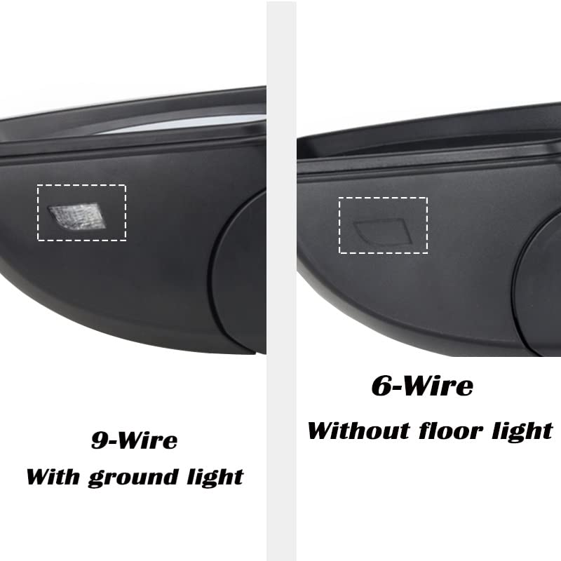 Retroviseur Complet Pour VW Pour Tiguan 2019 2020 2021 2022 Ensemble De Rétroviseur D'aile De Porte Latérale De Voiture Rétroviseurs Extérieurs Auto (Couleur : Style Correct 2, Taille