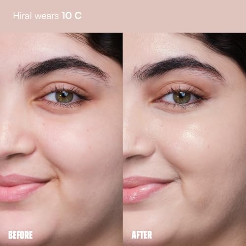 Image of FAE Beauty Face Card 4-in-1 Super Serum Skin Tint | Hydrates, Primes, Provides Coverage & Protects with SPF | Lightweight, Dewy Finish | 30 Shades for Indian Skin Tones | Shade - 10C - Cool