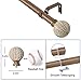 Wood Curtain Rods for Windows: 1 Inch Diameter Adjustable Drapery Rods 48