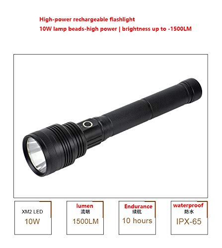 Lampe de poche T6 rechargeable USB et LED multifonction
