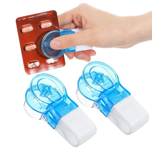 Image of 3PCS Pill Popper for Blister Packs, New Portable Pill Taker Household Gadgets, Blister Pack Opener Remover Pills Extractor Tool Popper Assistance Tool for The Elderly, Disabled and Nurses