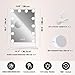 COOLJEEN Makeup Mirror Vanity Mirror with Lights - 12 Led Bulbs Lighted Hollywood Mirror, 10X Magnification,3 Color Modes, Touch Control, Women Gift (White)