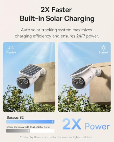 Baseus S2 4K Solar Security Wireless Outdoor Camera - image 4